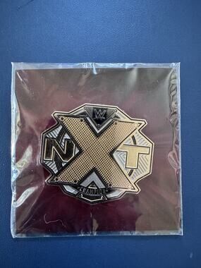 WWE NXT Champion Wrestling Pin Pin Back Button New LootCrate